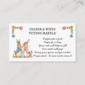Peter Rabbit Diaper and Wipes Raffle Guessing Game エンクロージャーカード (正面)