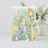 “Peter Rabbit Eats a Carrot” by Beatrix Potter サンキューカード (スタンド正面)