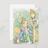 “Peter Rabbit Eats a Carrot” by Beatrix Potter サンキューカード (正面/裏面)