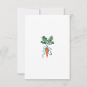 Peter Rabbit Garden Gate Greenery Baby Shower  サンキューカード (裏面)