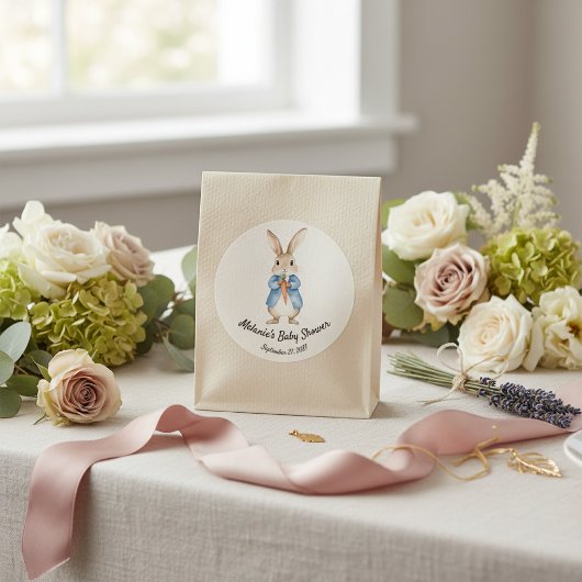 Peter Rabbit Garden Party Baby Shower ラウンドシール
