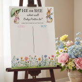 Peter Rabbit He or She Gender Reveal Voting Game ポスター
