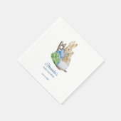 Peter Rabbit Mommy Baby Shower スタンダードカクテルナプキン (角)