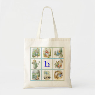 PETER RABBIT personalized with letter H トートバッグ