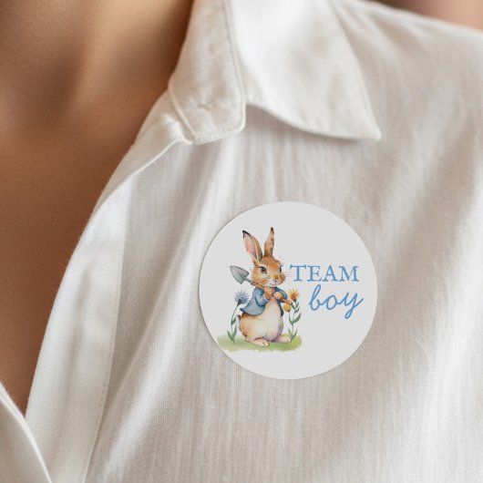 Peter Rabbit Team Boy Gender Reveal ラウンドシール