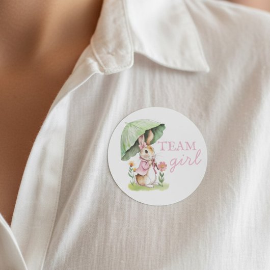 Peter Rabbit Team Girl Gender Reveal ラウンドシール