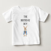 Peter Rabbit Toddler Party Birthday Boy  ベビーTシャツ (正面)