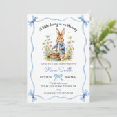 Peter Rabbit Wildflower Baby Shower Invitation 招待状 (スタンド正面)