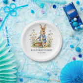 Peter Rabbit Wildflower Baby Shower Paper Plates ペーパープレート (パーティー)