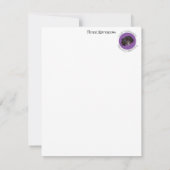 Peter Rottentailを搭載したノートカード サンキューカード (裏面)