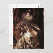 Peter Rubens – マリア・セラ・パラヴィチーノポートレート ポストカード (正面/裏面)