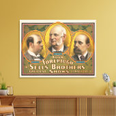 Peter Sells、Adam Forepaugh、Lewis Sells キャンバスプリント (インサイチュ (リビング))