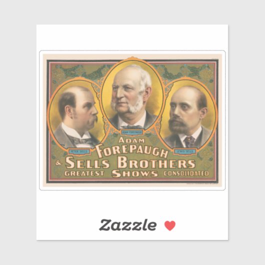 Peter Sells、Adam Forepaugh、Lewis Sells シール (シート)