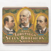 Peter Sells、Adam Forepaugh、Lewis Sells マウスパッド (正面)
