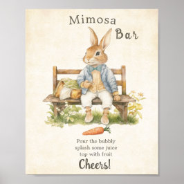 Peter The Rabbit – ベビーシャワー – ヴィンテージ ポスター