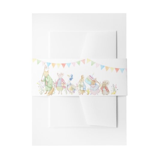 Peter the Rabbit Beatrix Baby Shower 招待状ベリーバンド (正面例)
