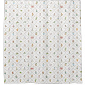 Peter the Rabbit Beatrix Trellis Floral Kids BIG シャワーカーテン (正面)