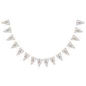 Peter the Rabbit beige linenテクスチャの背景 バンティングフラッグ (全)