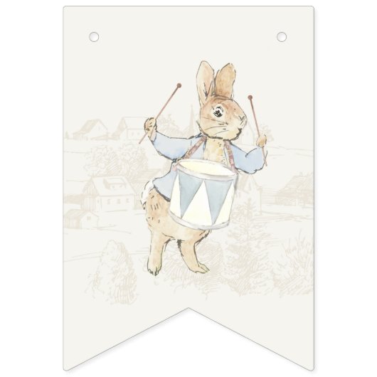 Peter the Rabbit Bunny Beatrix Baby Shower バンティングフラッグ (第2の旗)
