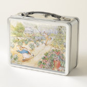 Peter the rabbit chased by Mc Gregor メタルランチボックス (裏面)