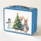 Peter the Rabbit Christmas tree メタルランチボックス (裏面)