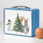 Peter the Rabbit Christmas tree メタルランチボックス (インサイチュ)