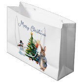 Peter the Rabbit Christmas tree ラージペーパーバッグ (正面アングル)