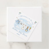 Peter the Rabbit Clothesline Baby Shower フェイバータグ (インサイチュ)