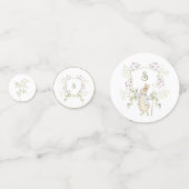 Peter the Rabbit Gender Monogram Crest赤ちゃんシャワー コンフェッティ (正面)