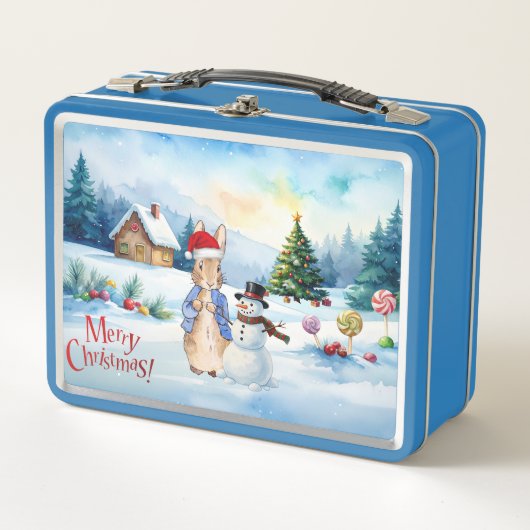 Peter the rabbit Ginger bread house メタルランチボックス (正面)
