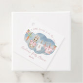 Peter the Rabbit Girl Clothesline Baby Shower フェイバータグ (インサイチュ)