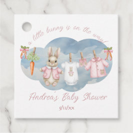 Peter the Rabbit Girl Clothesline Baby Shower フェイバータグ