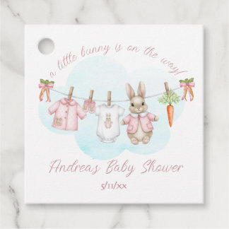 Peter the Rabbit Girl Clothesline Baby Shower フェイバータグ