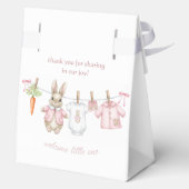 Peter the Rabbit Girl Clothesline Baby Shower   フェイバーボックス (裏面)
