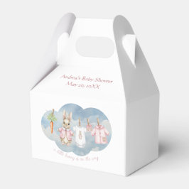 Peter the Rabbit Girl Clothesline Baby Shower フェイバーボックス