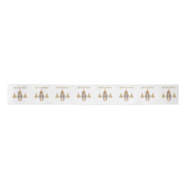 Peter the rabbit Santa Hat First Christmas tree  サテンリボン