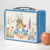 Peter the Rabbit Sitting in Pot Plant    メタルランチボックス (インサイチュ)