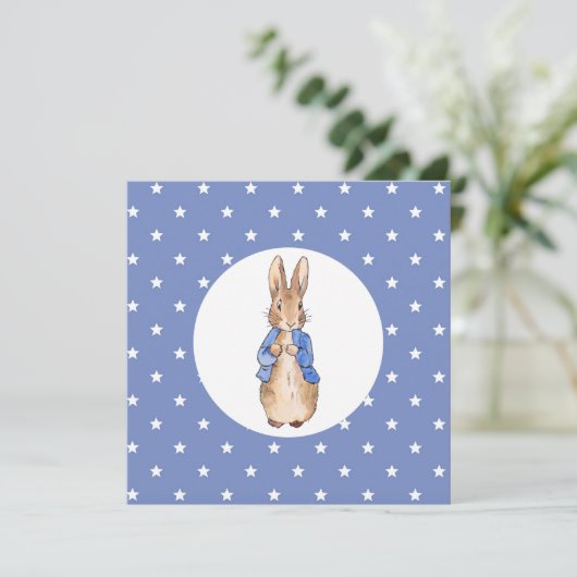  Peter the rabbit Star pattern サンキューカード (スタンド正面)