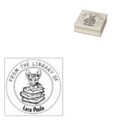 Peterbald Cat、ライブラリからの本 ラバースタンプ (押印)