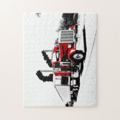 Peterbiltのパズルを通って吹くこと ジグソーパズル (縦)