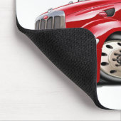 Peterbiltの赤のトラック マウスパッド (コーナー)