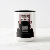 Peterbiltの針の鼻は#3マグを編集します ツートーンマグカップ (中央)