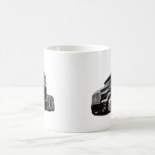 Peterbiltの黒いトラック コーヒーマグカップ (中央)