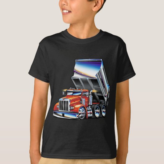 Peterbilt 357のダンプトラック tシャツ (正面)