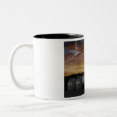 Peterbilt Cabover 2の調子のコーヒー・マグ ツートーンマグカップ (左)