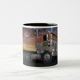 Peterbilt Cabover 2の調子のコーヒー・マグ ツートーンマグカップ