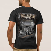 PETERBILT Tシャツ デザイン トラック愛好家 (裏面)