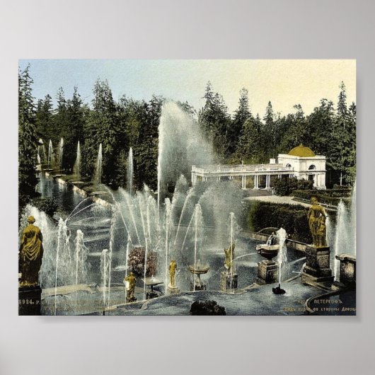 Peterhof from Castle, St. Petersburg, Russia class ポスター (正面)