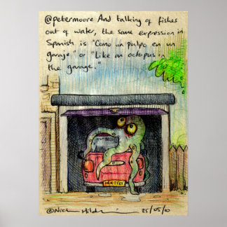 @petermoore irkafirkaプリント ポスター