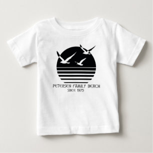 Petersen家族のビーチのベビーのTシャツ ベビーTシャツ